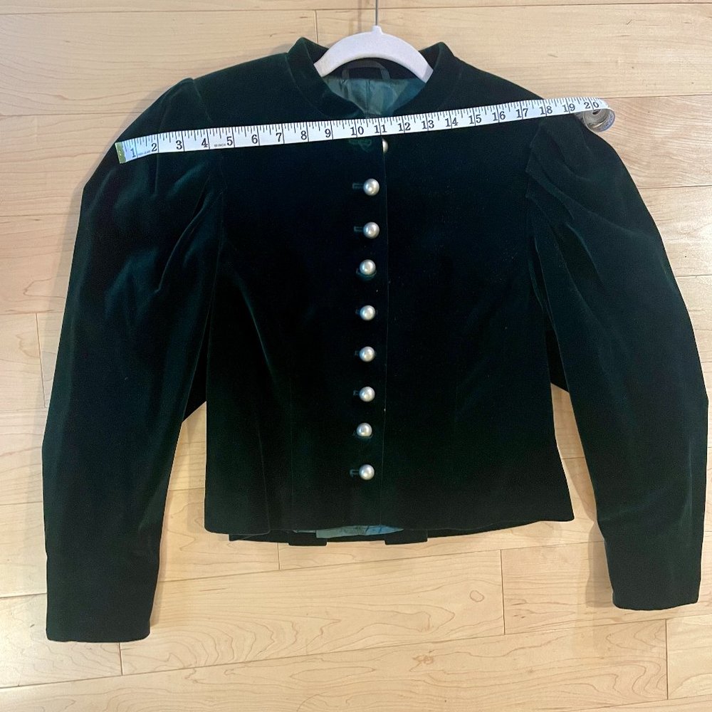 Austrian Trachtjacke Green Velvet